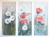 <b>Feldblumen</b><br> Technik: Aquarell<br> Maße: 40 x 50 cm<br> Original