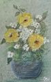 <b>Gelbe Rosen</b><br>Technik: Pastell<br>Maße: 30  x  45, cm<br>Handgemalt