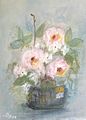 <b>Rosa Rosen</b><br>Technik: Pastell<br>Maße: 30  x  40 cm<br>Handgemalt