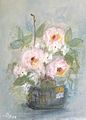 <b>Rosa Rosen</b><br>Technik: Pastell<br>Maße: 30  x  40 cm<br>Handgemalt